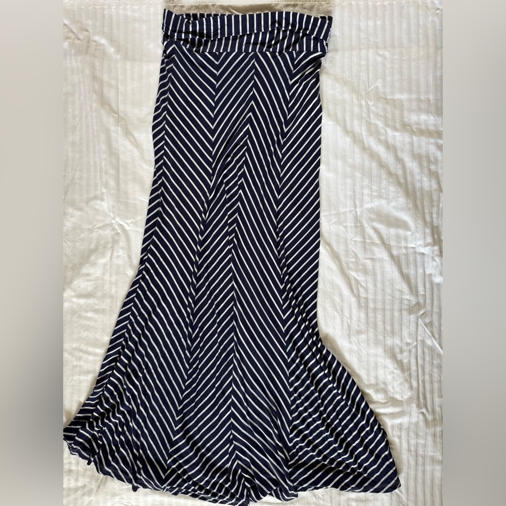 Sequin Hearts Striped Skirt